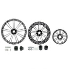 30" Front 18" Rear Wheel Rim Single Hub Belt Pulley for Harley Road Glide (2009–2023)