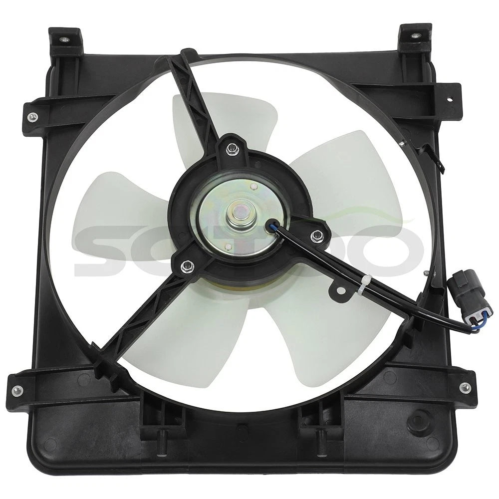 AC Condenser and Cooling Fan Assembly Kit for Honda Civic (1996–1998)
