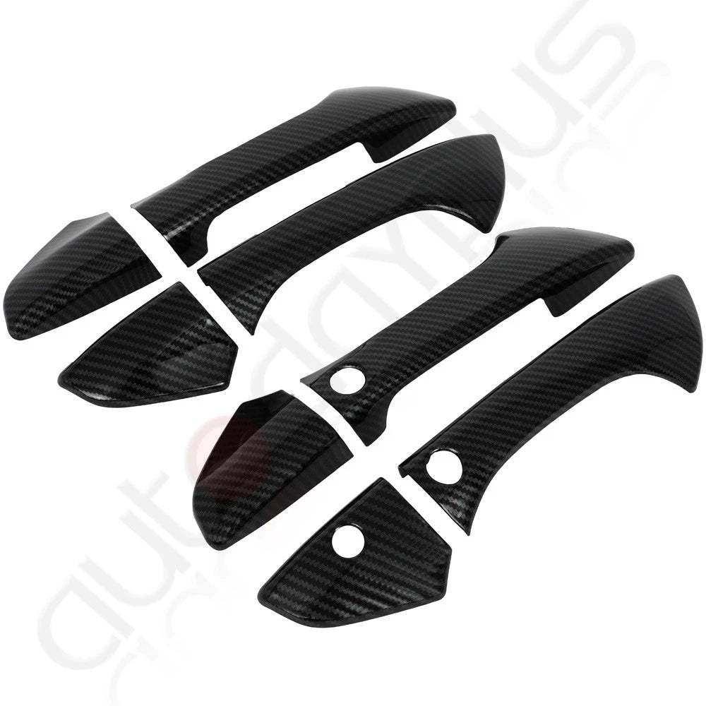 Set of 4 Door Handle Covers for Honda Accord (2008–2012) Carbon Fiber