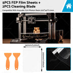 5PCS FEP Film Sheets for Anycubic Resin 3D Printer (200x140mm)