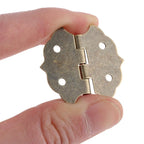 12Pc Antique Bronze Cabinet Hinge for Wooden Box Jewelry Chest