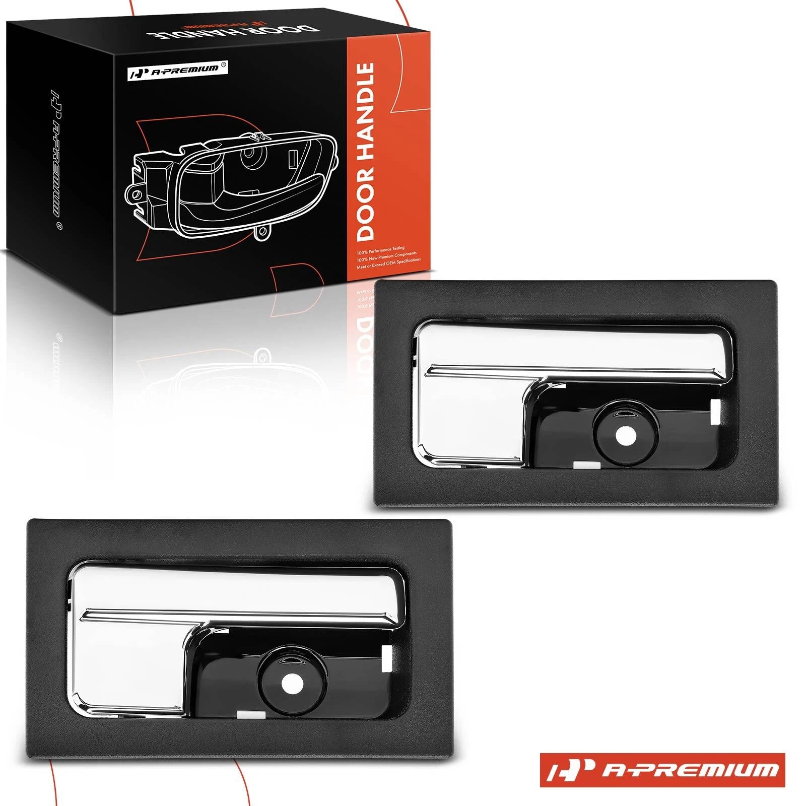 2X Black Interior Door Handle for Ford F-150 (2009–2014)