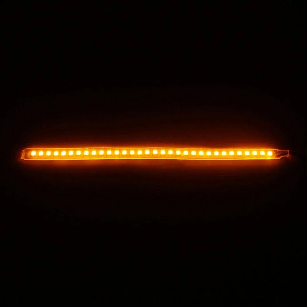 2x Dynamic LED Car Side Mirror Turn Signal Light Strip 18cm for All Cars