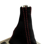 Automatic Shift Boot for Lexus GX470 (2003–2009) Carbon Fiber Red Stitch