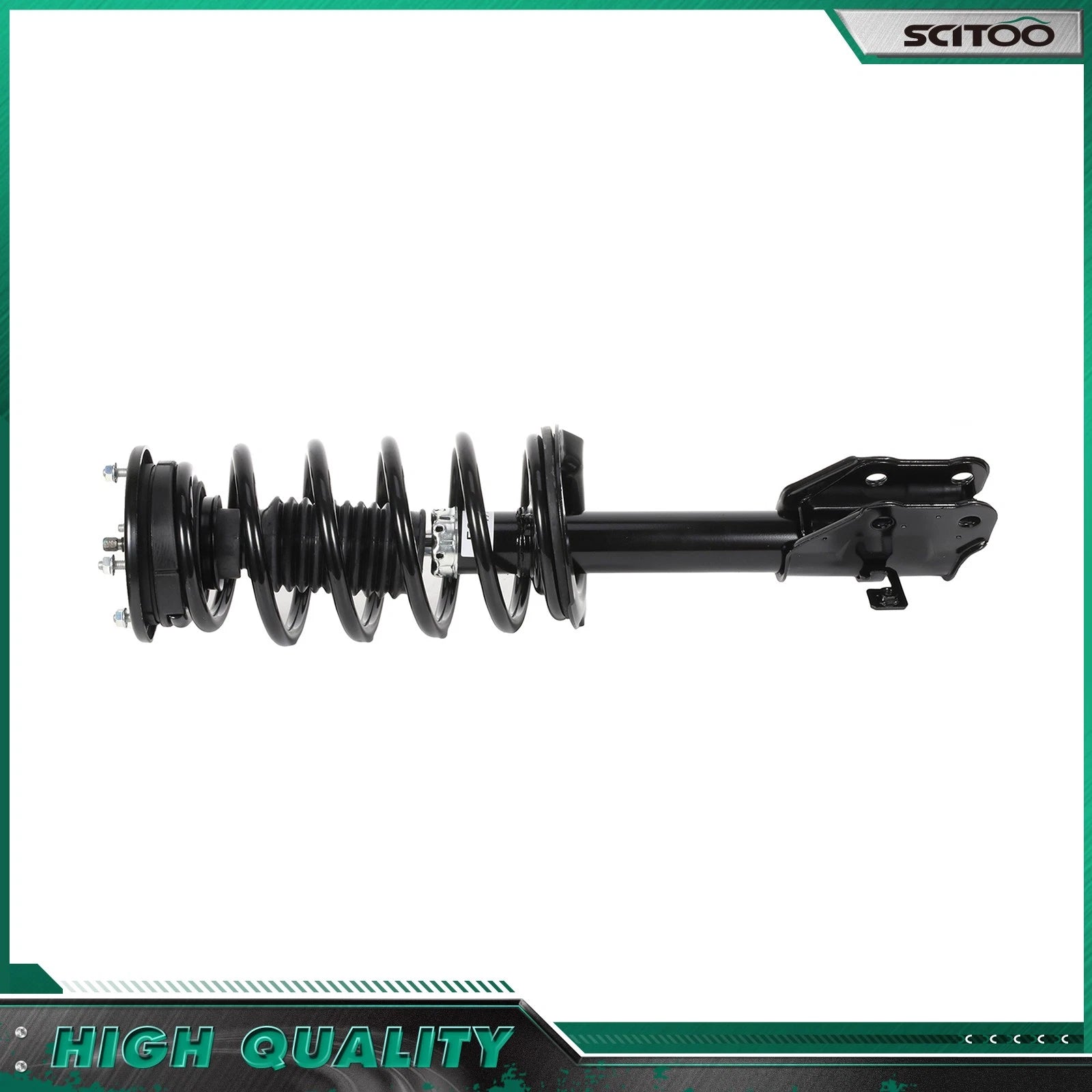 Set of 4 Front Strut Coil & Spring Rear Shock for Ford Edge (2007–2010)