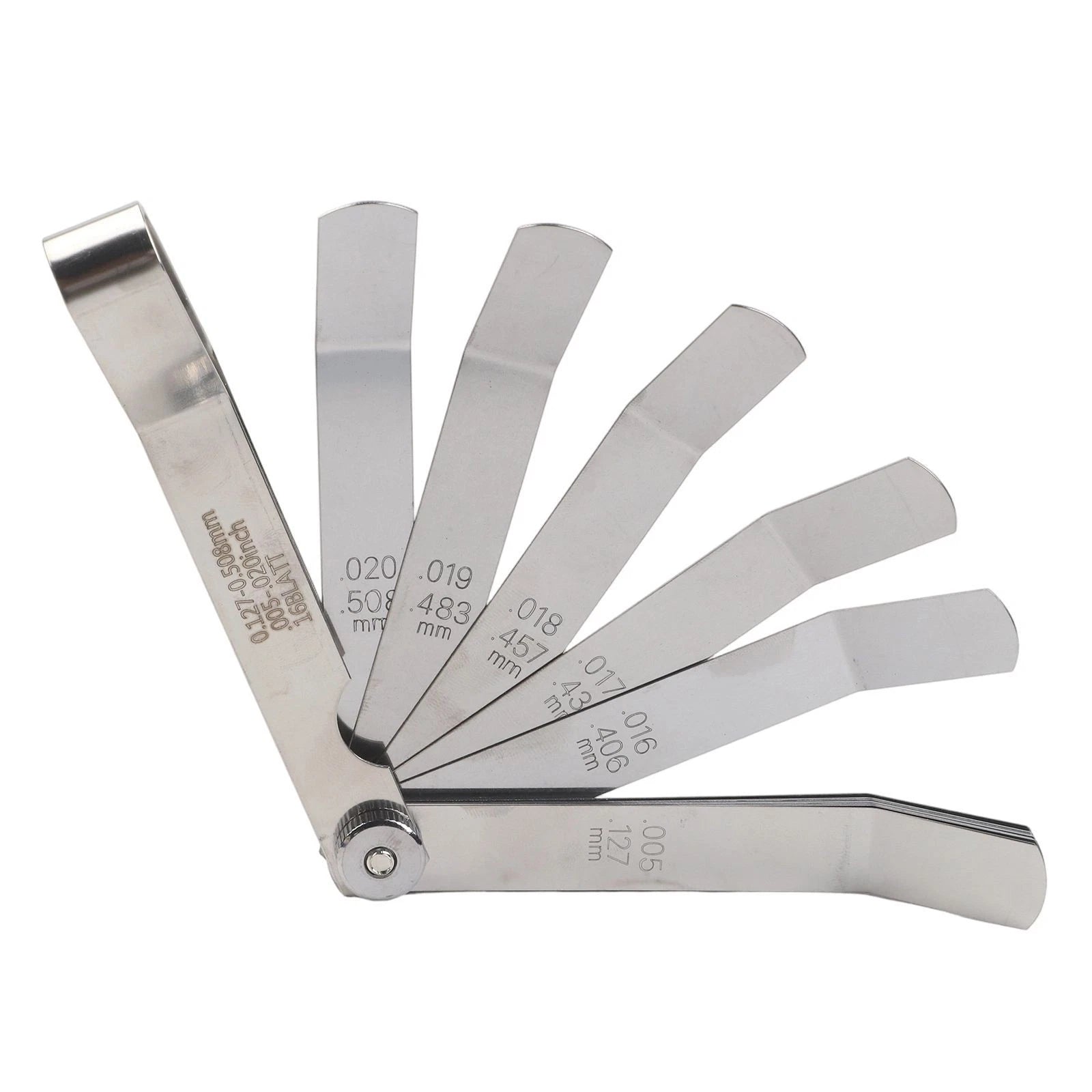 16 Piece Feeler Gauge Set for Precise Vehicle Clearance (Metric & Imperial)