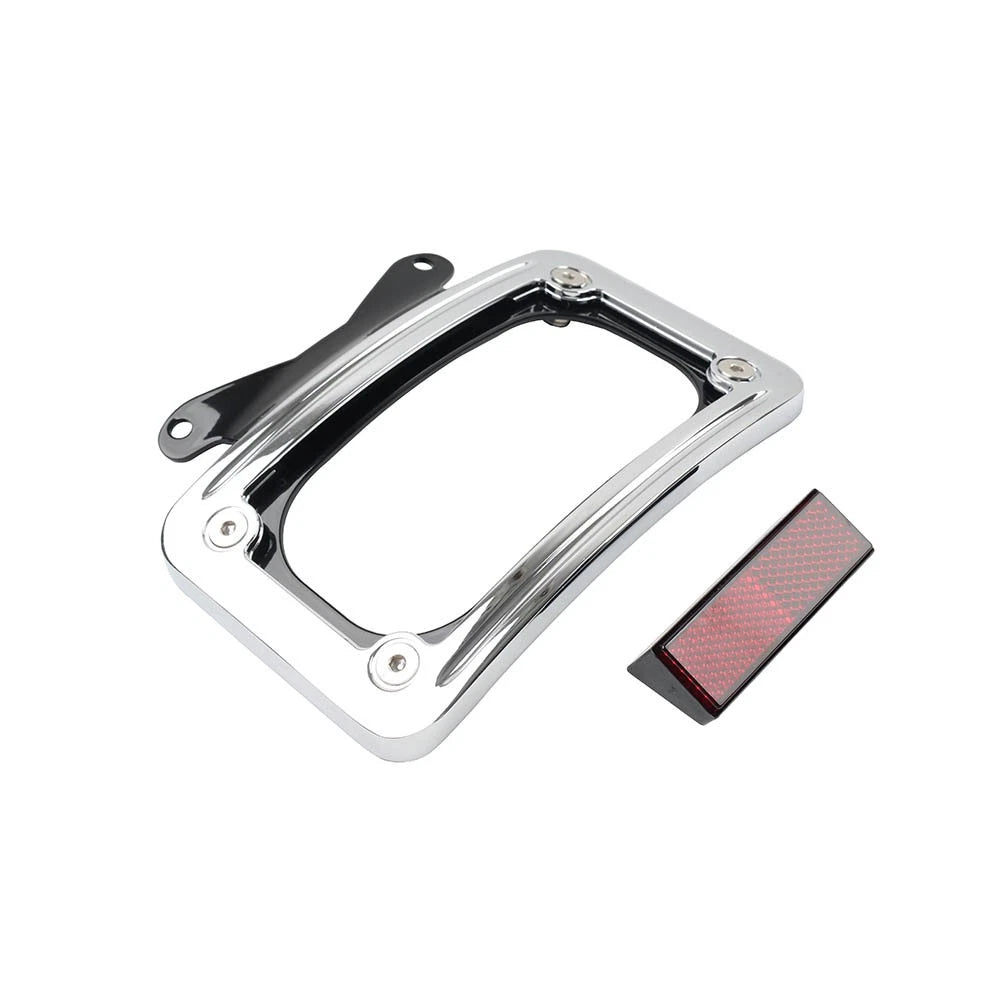 Rear License Plate Frame Bracket for Harley Touring Road Glide FLTRX (2010–2023) Chrome