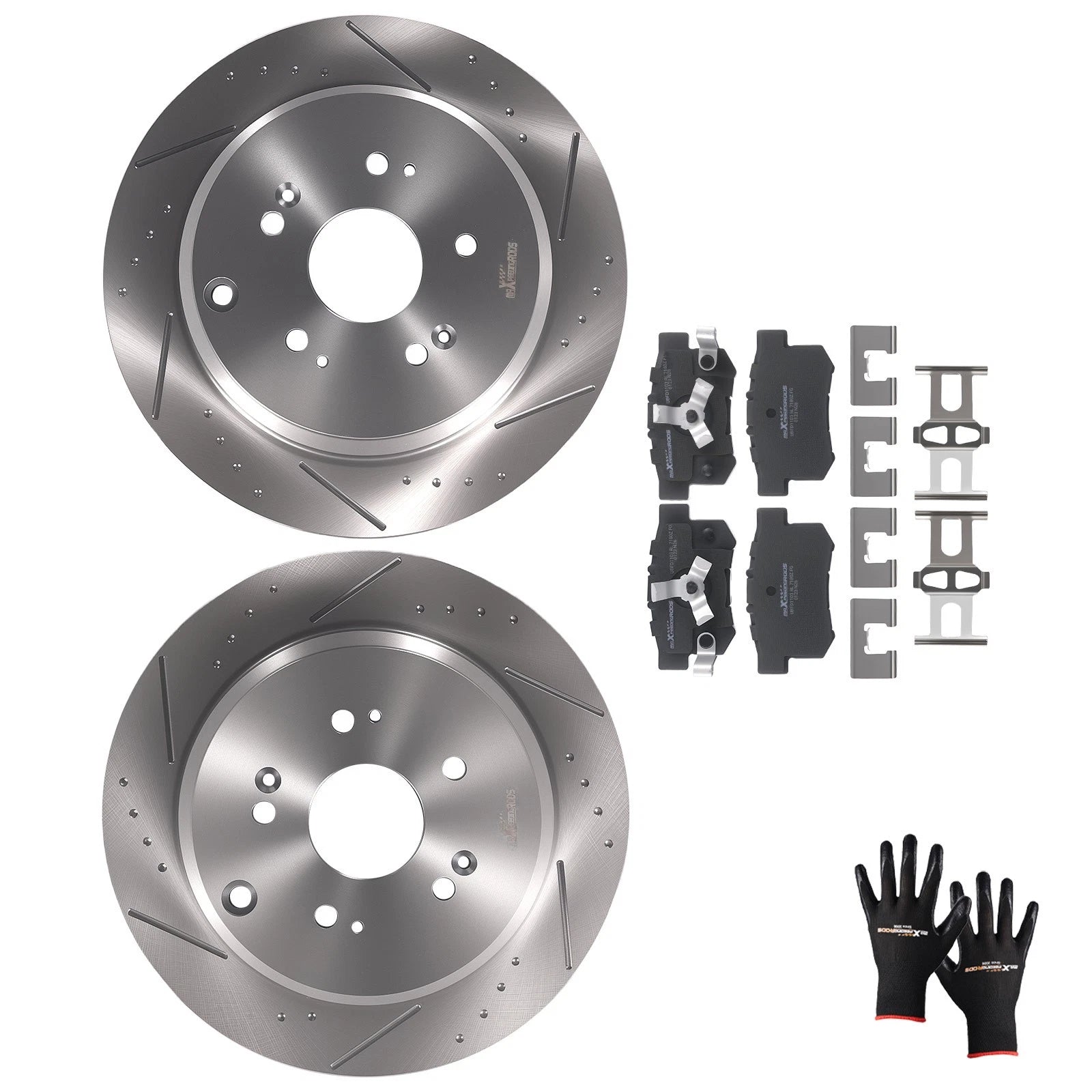 Rear Brake Rotors and Pads Kit for Honda CR-V (2005–2016) Acura RDX (2010–2018) S31372
