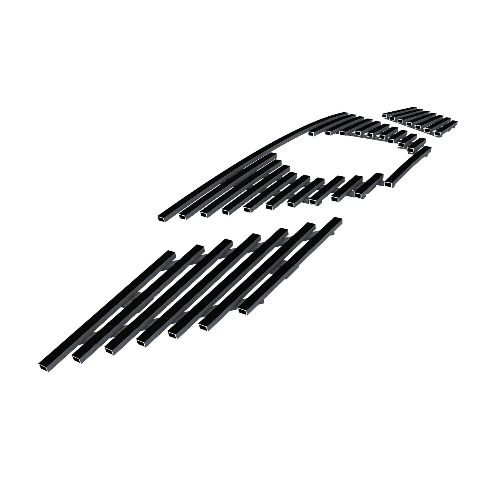Upper Stainless Steel Black Billet Grille Insert for Nissan Rogue (2014–2016)