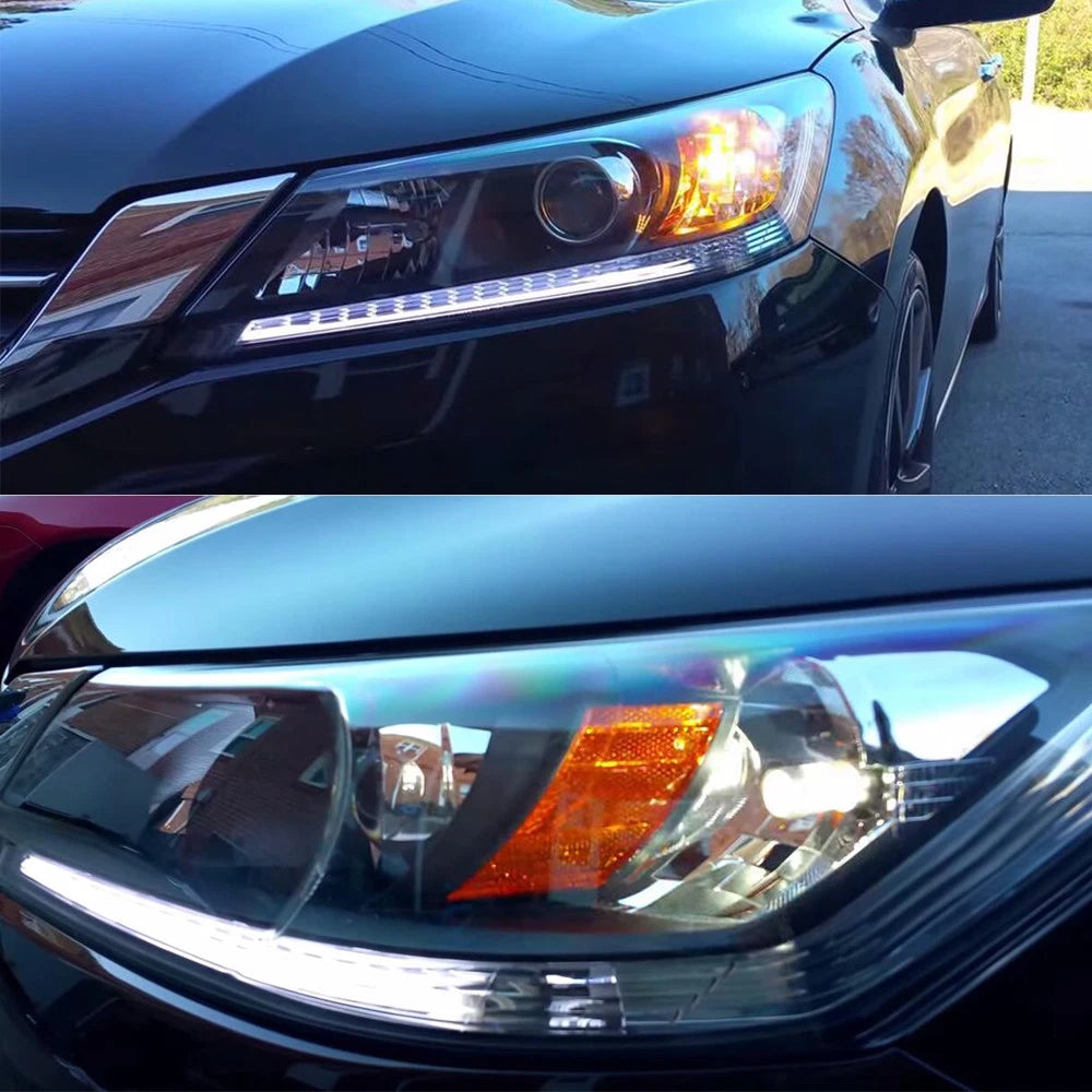 2X White LED DRL Strip Light for Honda Accord (2013–2015)