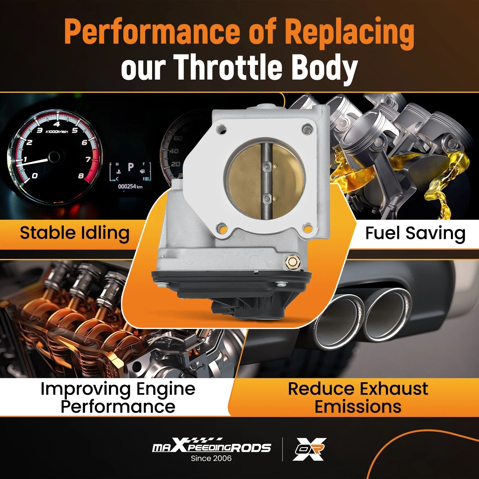 Throttle Body for Ford Five Hundred, Freestyle, Mercury Montego (2005–2007) S20025