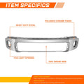 Steel Front Bumper Face Bar for Toyota Tundra (2007–2013) Chrome