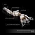 Front Center Catalytic Converter Exhaust Piping for Ford Focus (2012–2018)