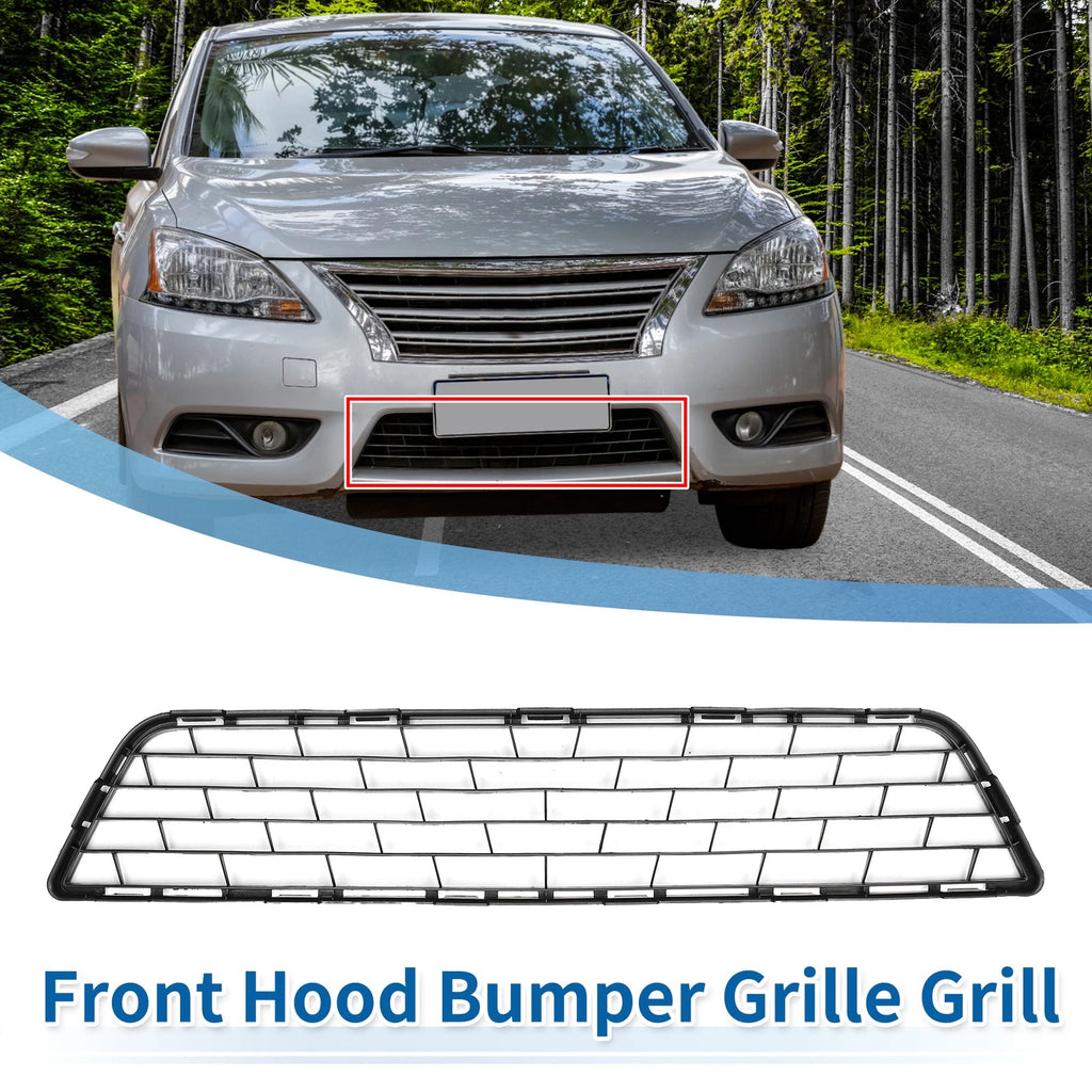 Front Lower Hood Bumper Grille for Nissan Sentra (2013–2015) 622543RA0A