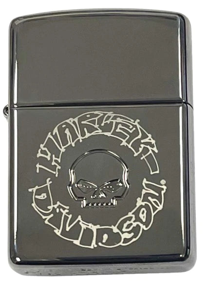 Willie G Skull Sketch Zippo Lighter for Harley-Davidson (OEM)