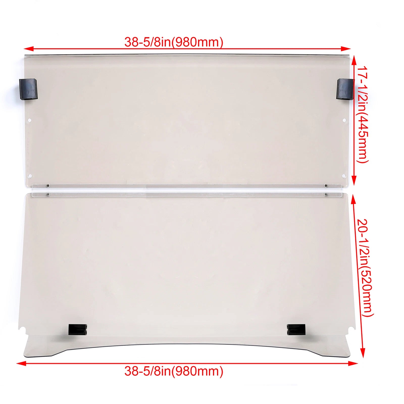 Folding Tinted Windshield for Yamaha G29 Drive (2007-2016)