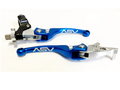 2X ASV F4 Front Brake Clutch Perch Levers Blue for Honda TRX 450R (2006–Present)