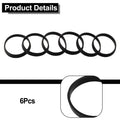 Set of 6 Rubber Washers for Plumbing Sink Pipe Fittings (40mm)