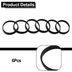 Set of 6 Rubber Washers for Plumbing Sink Pipe Fittings (40mm)