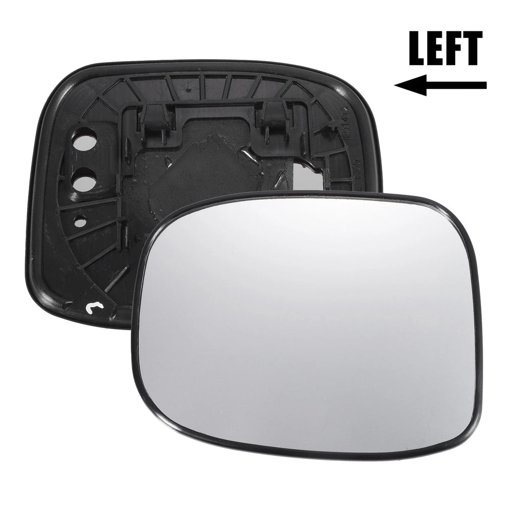 Left White Mirror Glass w/ Back for Honda (Non-Heated, Lamp)
