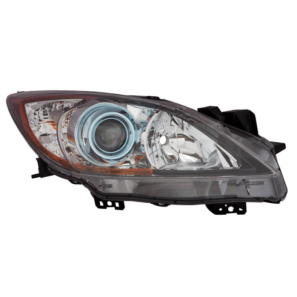Passenger Side Halogen Head Light Lens/Housing for 2012-2013 Mazda Mazda 3