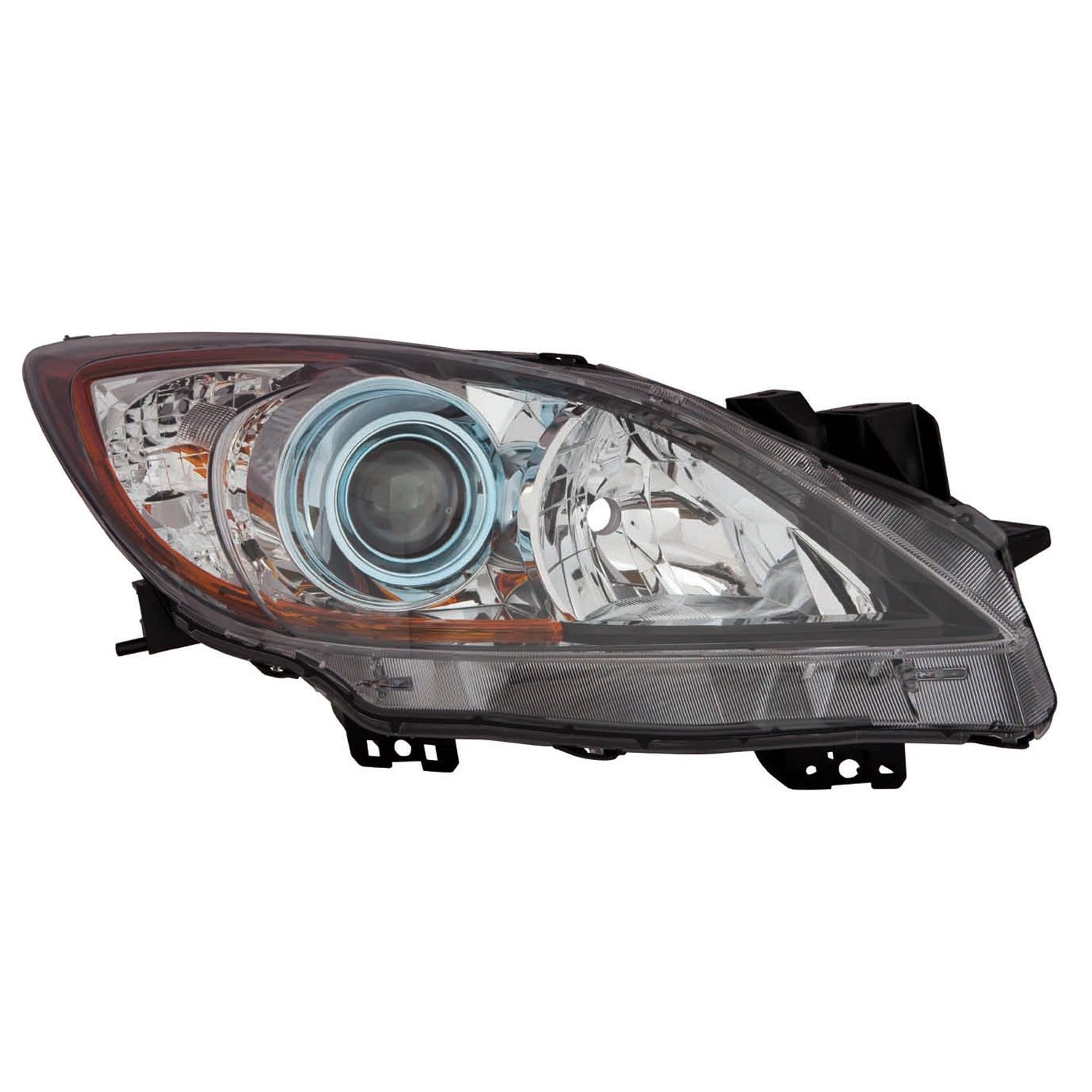Passenger Side Halogen Head Light Lens/Housing for 2012-2013 Mazda Mazda 3