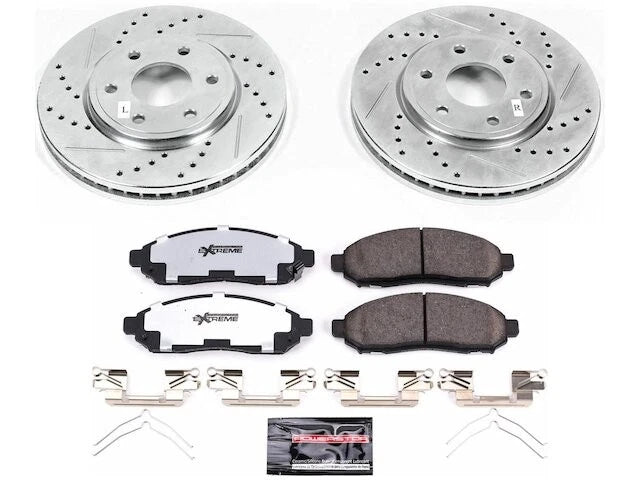 Front Brake Pad and Rotor Kit for Suzuki Equator (2009–2012) QJ254SG