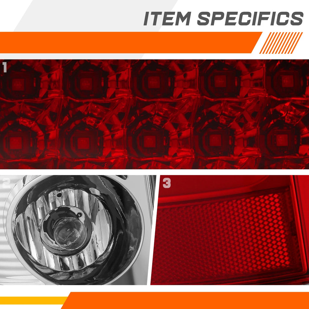 3D LED C-Bar Tail Light for Dodge Ram (2007–2009)