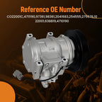 AC Compressor w/Clutch for Acura CL Honda Accord 2.3L (1998–2002) CO22001C 38810P3G003