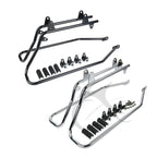 Saddlebag Conversion Brackets for Harley Softail Fatboy (1984–2017) Black/Chrome