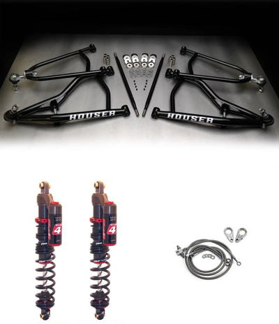 +1" Long Travel A-Arms & Elka Stage 4 Shocks for Honda 450R (2004–2009)