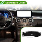 Dashboard Cover Mat for Mercedes Benz C Class W205 (2015–2021) Black
