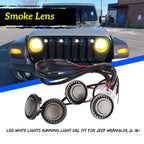 LED Front Grille Marker Lights Kit for Jeep Wrangler JK (2007–2018)