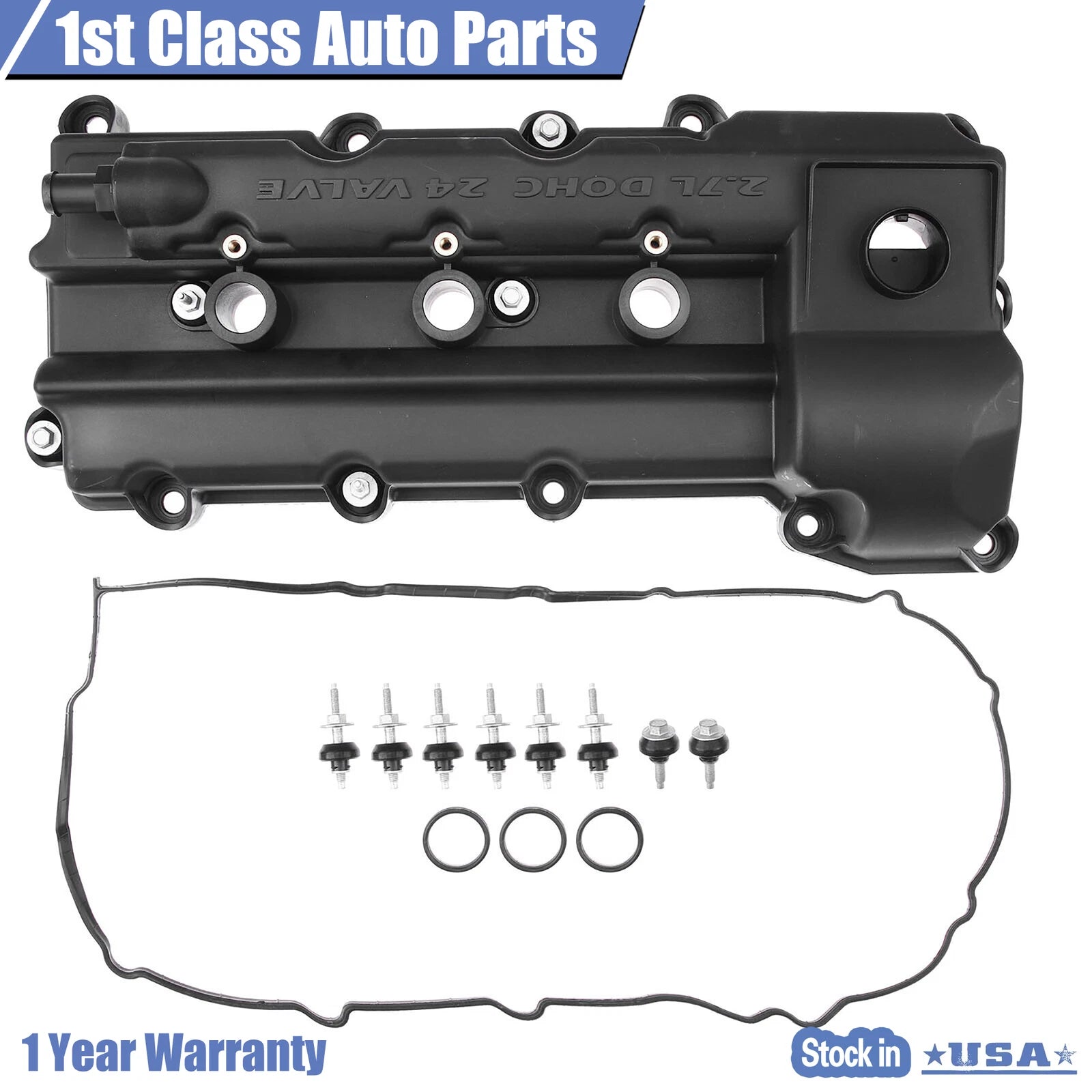 Left Engine Valve Cover with Gasket for Chrysler Sebring Dodge Avenger (2006–2010)