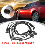 Set of 4 Front Brake Pad Electronic Wear Sensors 34356792567 for BMW X5 (2011–2016)