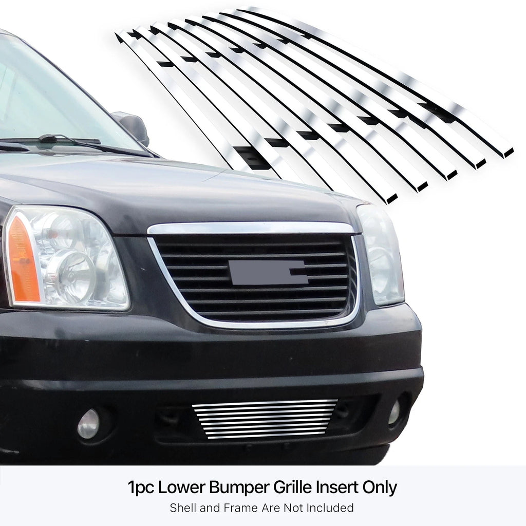 Tow Hook Grille for GMC Yukon/XL (2007-2014) Stainless Silver Billet