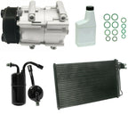 AC Compressor Kit with Condenser Replacement for Toyota E170 (2010–2018)