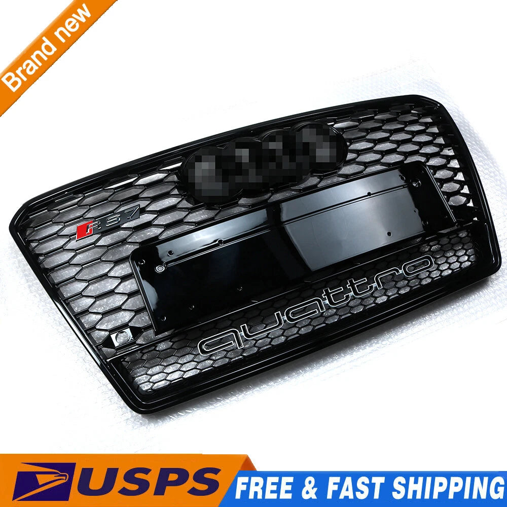 Front Honeycomb Mesh Grille for Audi A7 S7 RS7 (2011–2014)