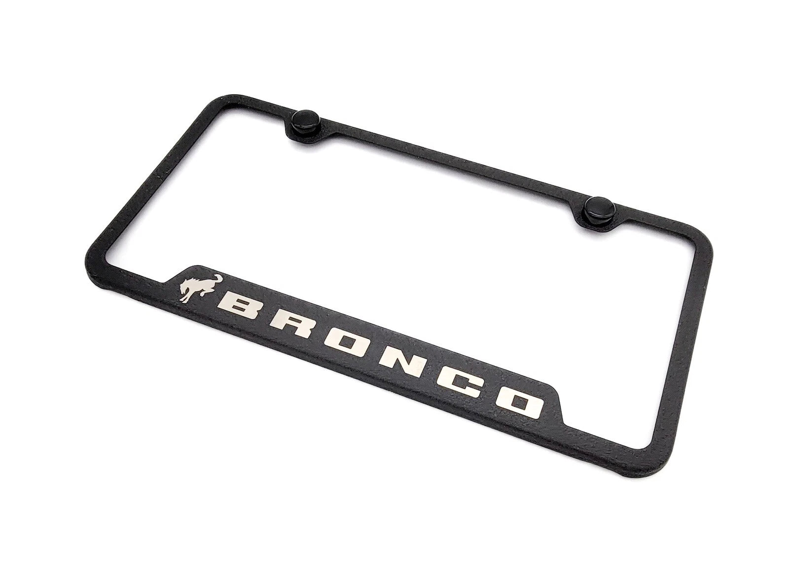 Notched License Plate Frame for Ford Bronco Script Logo (2021–2025)