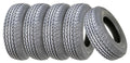 Set of 5 ST205/75R15 Trailer Tires 8PR LRD with Scuff Guard