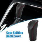 Gear Shifting Knob Cover Trim for Nissan Versa (2007–2012) Black Red