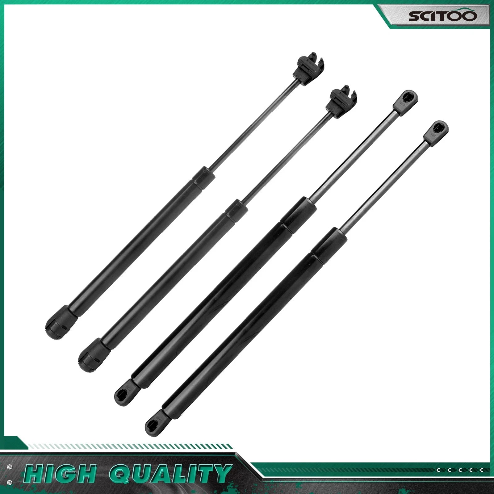 2 Tailgate Hatch + 2 Hood Lift Supports Gas Shocks for Dodge Magnum (2005–2010)