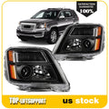Set of 2 Headlight Assemblies for GMC Terrain (2010–2015) Black Projector