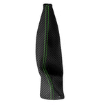 Manual Shift Boot Cover for Nissan Xterra (2002–2006) Carbon Fiber Green Stitch