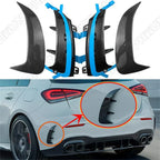 Rear Bumper Trim Lip Spoiler Stickers for A-Class A160 A250 A35 AMG (2013-2023)