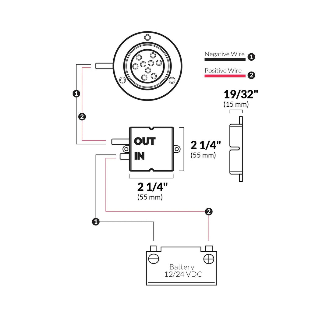 LED Underwater Light Driver for Five Oceans (10/30V, 580-630mA, FO4376)