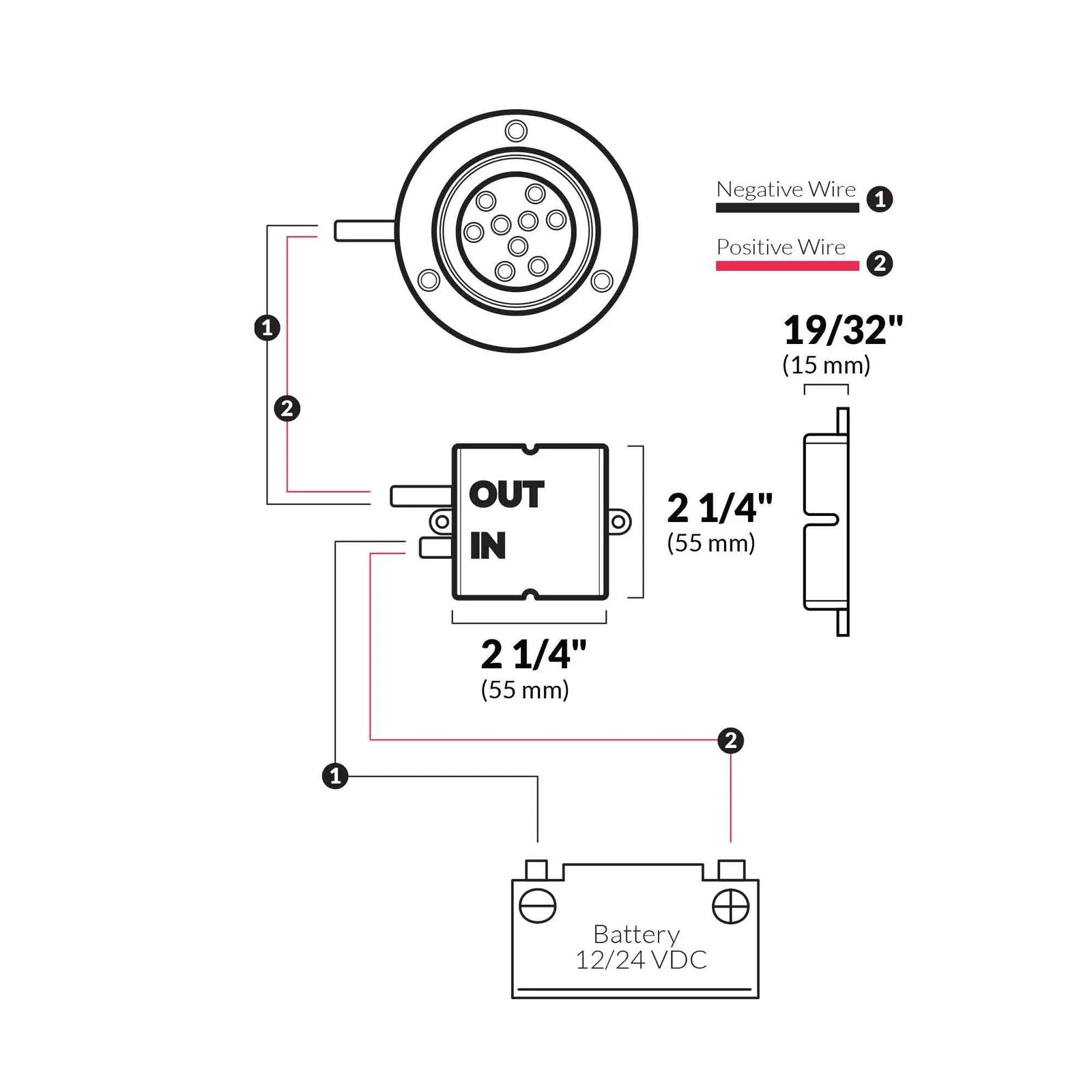 LED Underwater Light Driver for Five Oceans (10/30V, 580-630mA, FO4376)