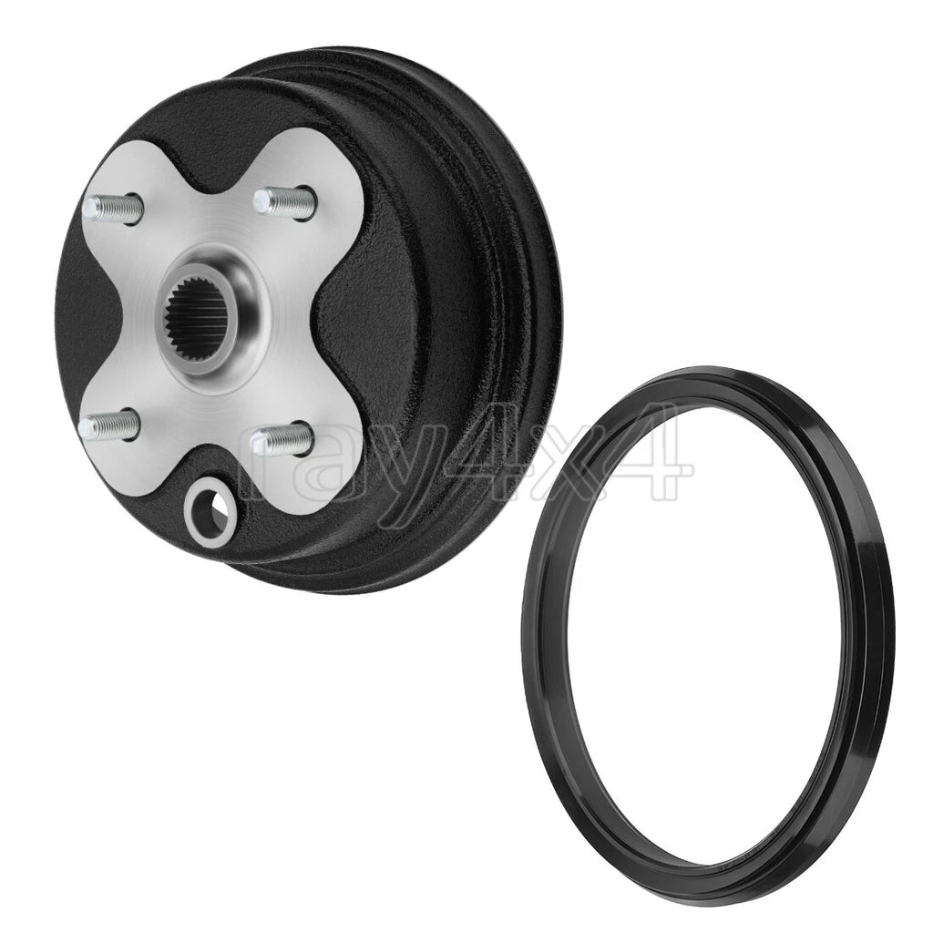Brake Drum Hub & Dust Seal for Yamaha Kodiak 400, Big Bear 350 (1993–2006)