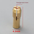 10pcs Brass Drill Chuck Adapter for Mini Rotary Tools (0.5-3.2mm)