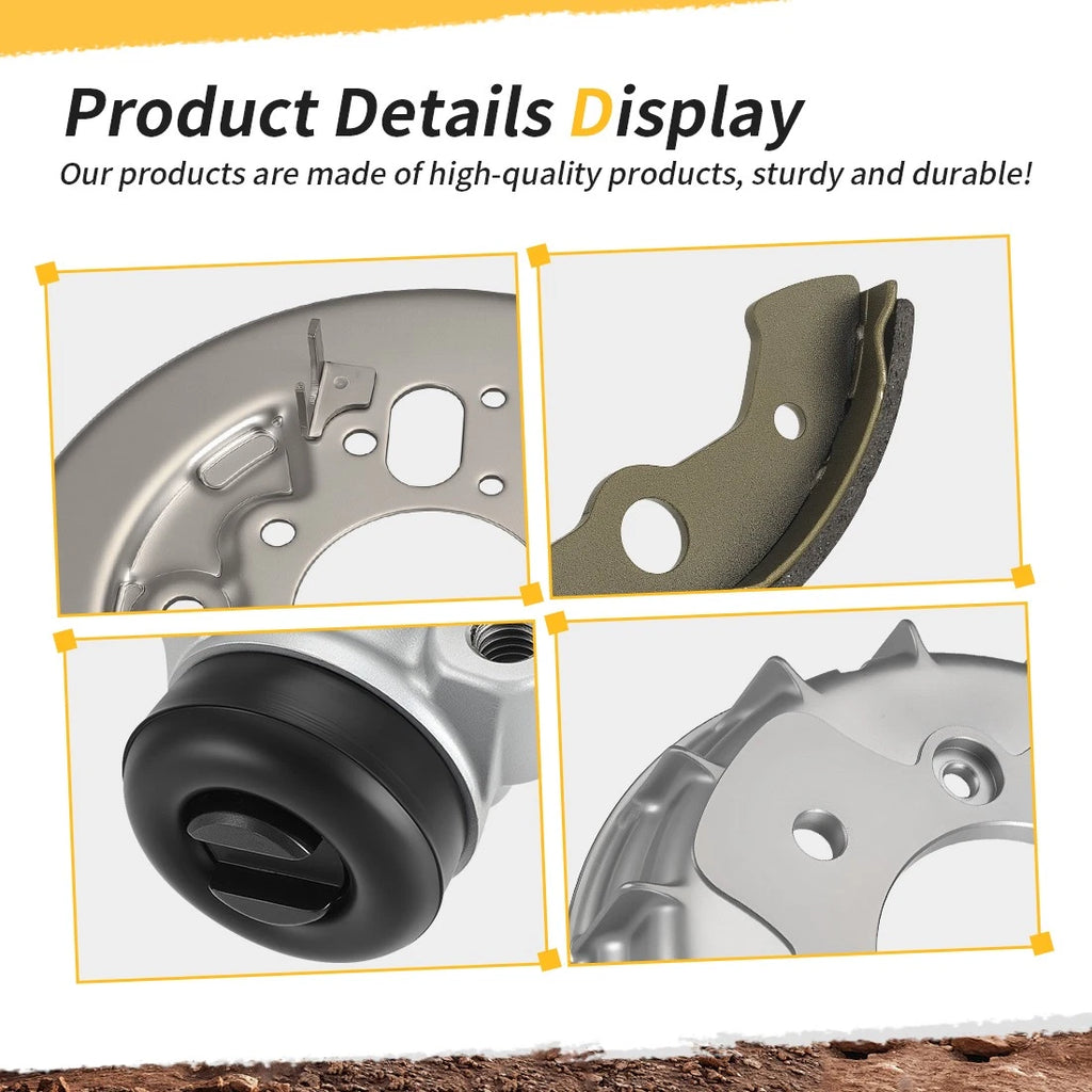 Front Brake Drum Wheel Cylinder Shoes Kit for Honda TRX300FW (1998–2000)